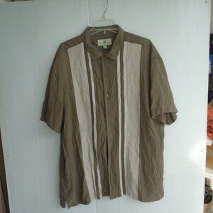 Island Shores Mens Dress Shirt Size XXL Multicolor